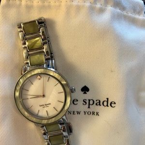 Kate Spade Live Colorfully Pearl and Silver Watch